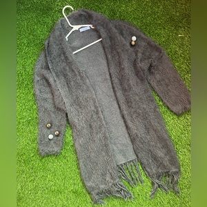 Faux fur korean shrug